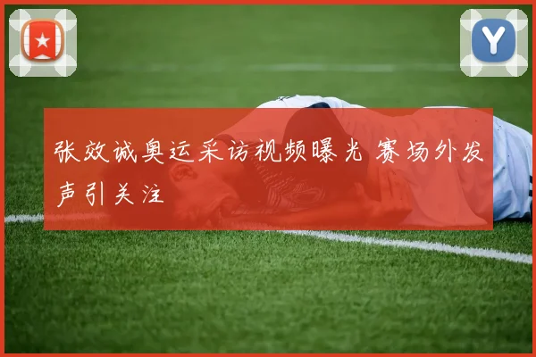 张效诚奥运采访视频曝光 赛场外发声引关注